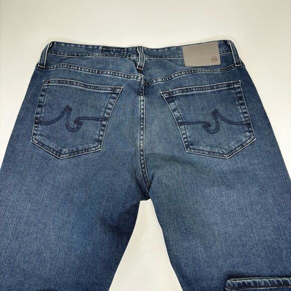 AG Adriana Goldschmeid The Graduate Tailored Leg Dark Wash Jeans 33 x 26 - Picture 11 of 11